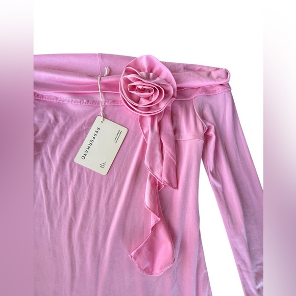 Peppermayo Women’s Cecilia Rose Mini Dress Candy Pink Size US 6 NWT - Picture 7 of 11